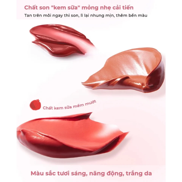 Son kem lì Judydoll Matte Lip Cream 1.8g đầu bông dặm mềm mịn lâu trôi