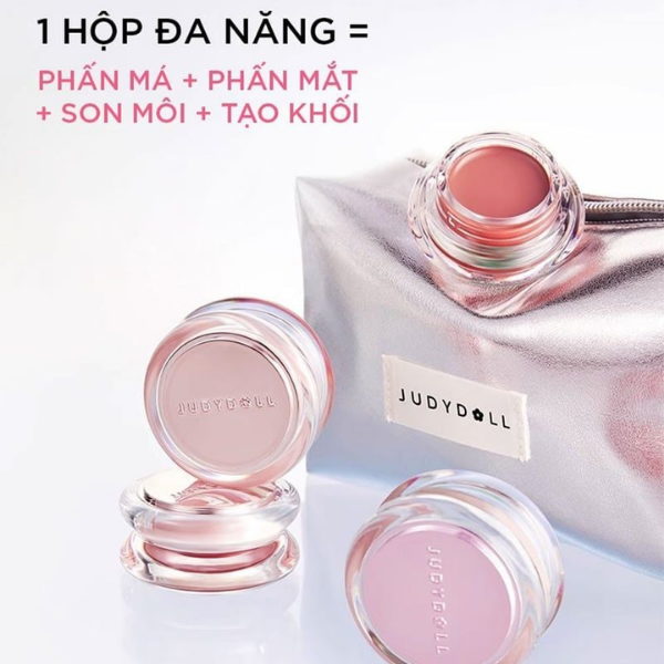 Son Môi & Má Hồng Kem Đa Năng Judydoll Watery Multiuse Color Balm 6g -Mềm mịn lên màu tự nhiên