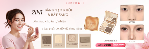 JUDYDOLL Bảng Phấn Tạo Khối Bắt Sáng