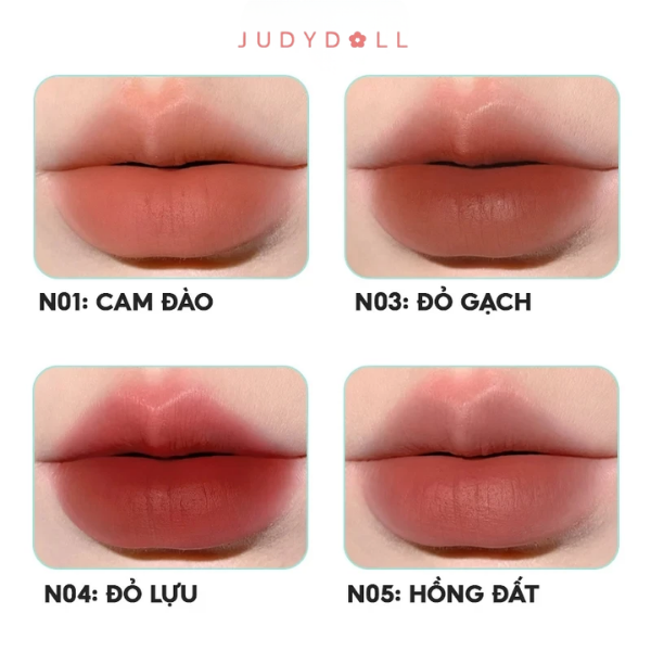 Son kem lì Judydoll Matte Lip Cream 1.8g đầu bông dặm mềm mịn lâu trôi