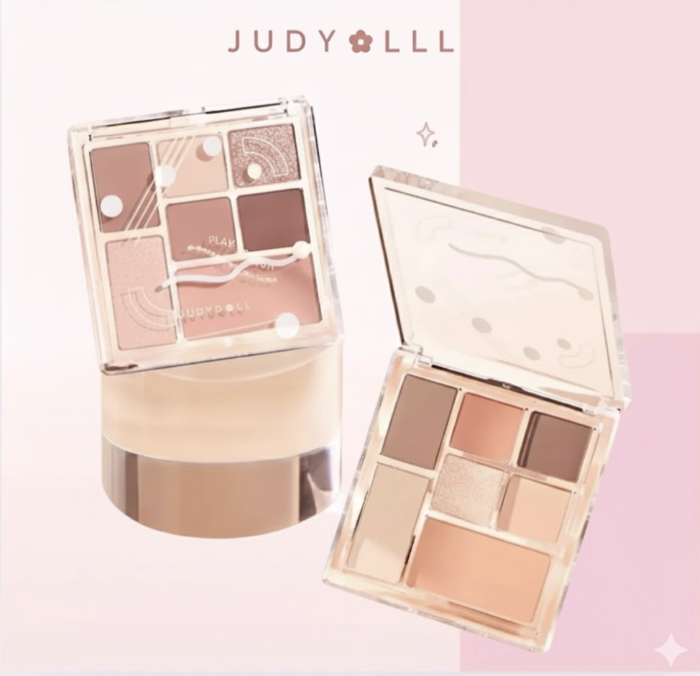 Bảng Phấn Mắt Judydoll 7 Màu - 17 Tông Hồng Khói  Play Color All-In-One Palette-Phấn Mắt Lì, Nhũ, Bền Màu, Tự Nhiên Sang Trọng