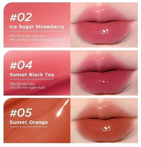 Son bóng Judydoll Watery Lip Gloss 2.4g Căng bóng mát lạnh