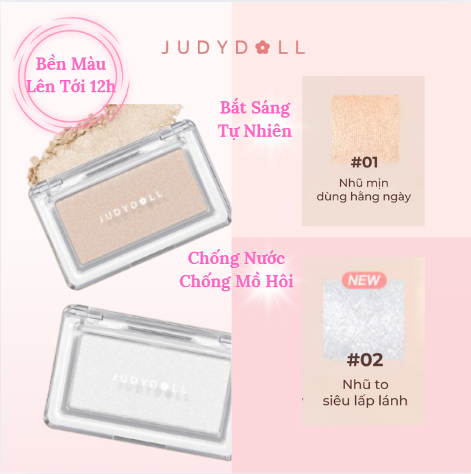 Phấn Bắt Sáng JUDYDOLL Highlighting Powder Tạo Hiệu Ứng Ánh Sáng Tự Nhiên