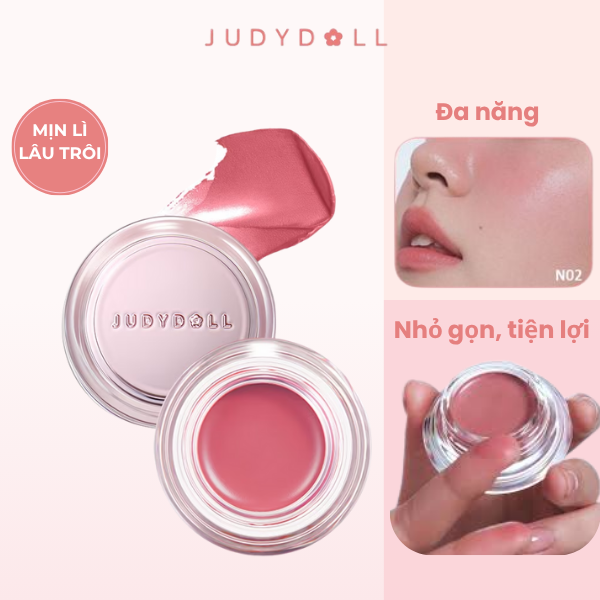 Son & Má Hồng Kem Đa Năng Judydoll Watery Multimuse Color Balm - Mịn Lì Không Bết Lên Màu Tự Nhiên
